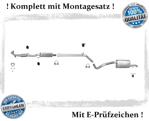 Auspuffanlage kat polo - ab, vw