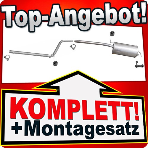 Auspuff für caddy iii - vw, 1.2