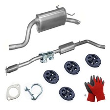 Komplette Auspuff + Anbausatz