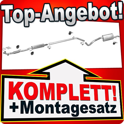 Auspuff für skoda fabia 2 - auspuff,