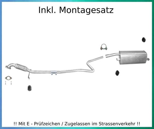 Auspuffanlage ford fiesta - auspuffanlage, v