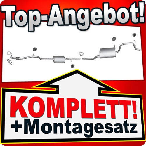 Auspuff für opel agila - auspuff,