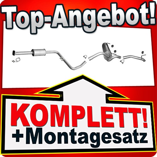 Auspuff für opel zafira - auspuff,