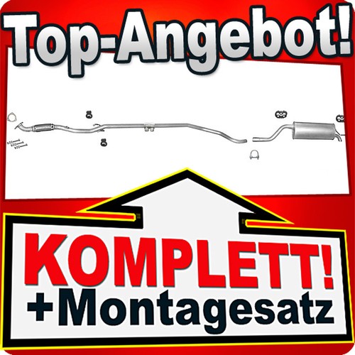 Auspuff für opel corsa 2 - opel,