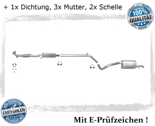Auspuffanlage kat polo - auspuffanlage, ab