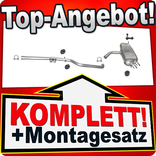Auspuff für golf - auspuff, 1.9
