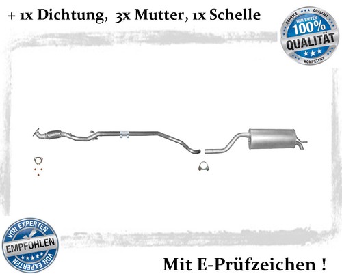 Auspuffanlage für opel - auspuffanlage, corsa