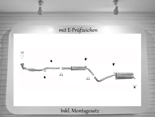 Auspuffanlage für polo - für, vw